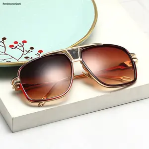 Unisex Luxury Square Sunglasses with Mirrored Lenses | Retro Vintage Designer Style | UV Protection & Premium Lightweight Frame | Trendy Fashion Eyewear Perfect for Daily Wear, Travel, Beach, Parties & Street Style Outfits