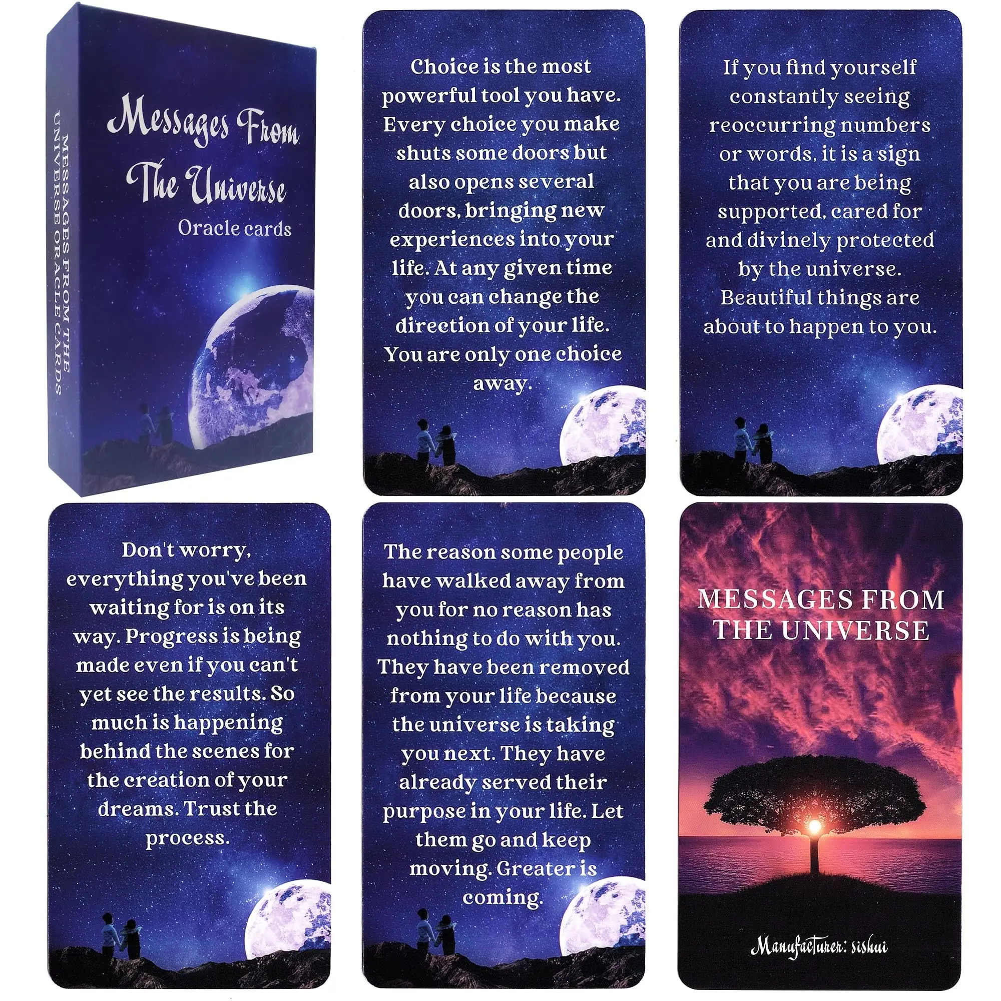 Messages from the Universe Oracle Cards, Empowering Messages, 1 Box Love, Finance, Career, Spiritual Advice, Spiritual Guidance Oracle Deck, Help You Find Strength When You Are Down