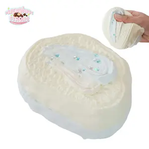 [WenQing Taba Squishy] Sea Salt Toast - Handmade Taba Squishy/Squishy Toy, Full Silicone Reborn Squishy, ​​​​​​Fidget Toy, 172g Taba Squishy, ​​​​​​Perfect Gift for Boys and Girls