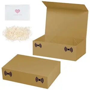 10.7'x7'x2.8' Large Gift Boxes with Lids for Presents, Birthday Box Contains Card Paper Filler, Gift Wrap Boxes for Valentine Mother's Day Christmas Anniversary, Gift Wrapping Supplies
