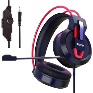 【live】Gaming Headset with Microphone, with 7.1 Surround Sound, Lightweight Design, Noise Cancelling Mic, Soft Earmuffs, Wired Gaming Headphones for PS5, PS4, Xbox, Xbox Series X|S, Switch, PC Audio Earbud Electronic