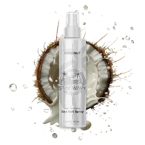 Stay Wavy Sea Salt Spray | Coconut Scent | 8oz Texturizing Haircare Spray for Soft Beach Waves, Lightweight Volume & Natural Hold | Infused with Sea Salt & Coconut Oil | Non-Greasy, Paraben-Free, and Safe for All Hair Types – Tropical Styling Mist