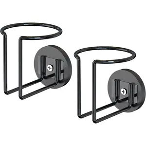 2 Pcs Magnetic Cup Holder, Magnetic Drink Holder for Tractor Refrigerator Treadmill Mower Truck Rv Boat Metal Surface