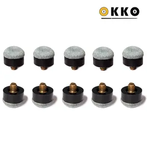 OKKO Billiard Screw-On Tips Ø13mm Soft, Pack of 10