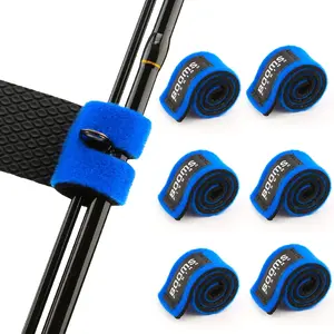 RS3  Rod Wrap Pole Straps, Hook & Loop  Rod Belts,  Rod Ties for Casting Rods, Spinning Rods and Fly Rods