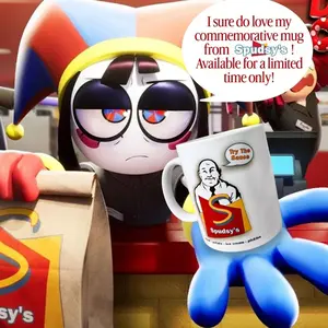 Spudsy's Gangle Mug | The Digital Circus | Dishwasher Microwave Safe