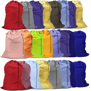 Oversized laundry bag travel laundry bag, dirty laundry storage bag with drawstring closure, easy to carry waterproof dirty laundry drawstring bag, washable basket for travel, suitable for universities, dormitories and apartments (1 pack of random colors)
