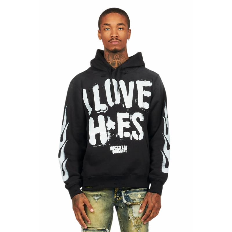 Banyan Black Graphic Hoodie