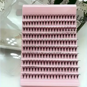 10D Thick Eyelash Extensions, 190pcs/set Mixed Length Individual False Eyelashes, Volume Individual Lash, Diy Individual Lashes, Eye Makeup Enhancement Tool for Women & Girls, Cosmetic
