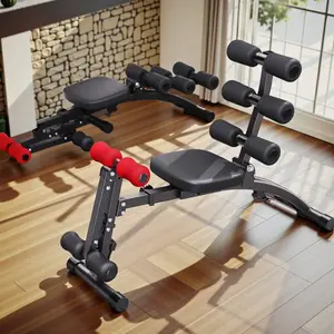 Adjustable Weight Bench for Full Body Workout, Press Bench of Home Gym Strength Training, Exercise Machine for ab, arm, leg, dealsforyoudays