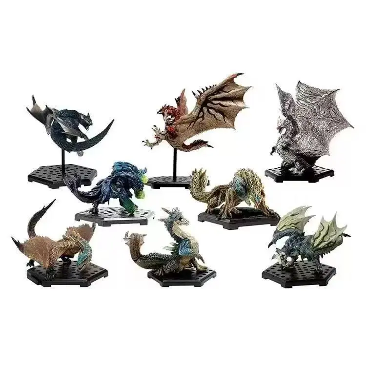 Genuine Monster Hunter Rise of Dawn Series Collectible Action Figure - Male Valstrax, Rathalos, Nargacuga, Velkhana Statue Toy for Home Decor, Scale Model