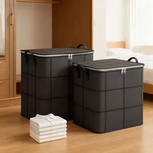 Foldable Modern Large-Capacity Storage Box with Waterproof Seal, Moistureproof & Wear-Resistant Design for Clothes, Bedding Home Organization (Home Supplies Organizer Bin)