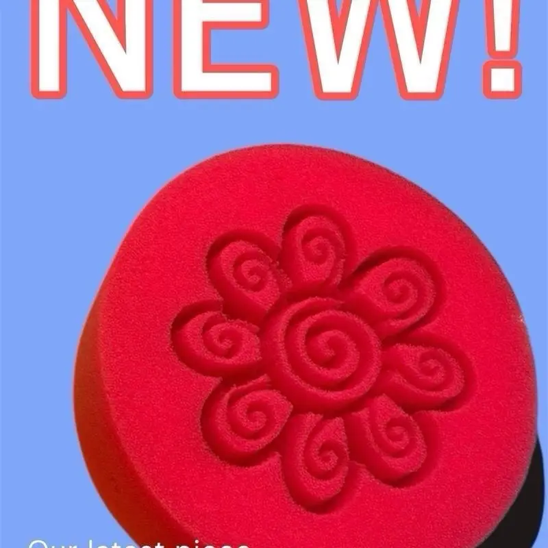 Red soft Material Custom sponges of different designed cuts for Asmr purposes