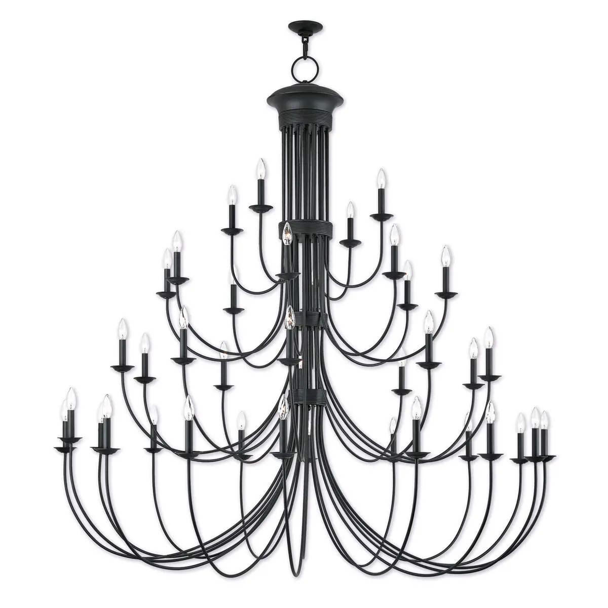 38 Light Bronze Grand Foyer Chandelier with Steel base material