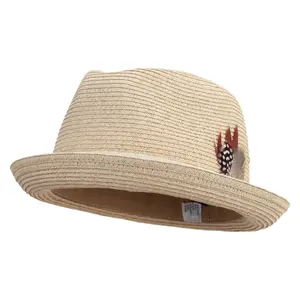 Men's Paper Braid Fedora Hat