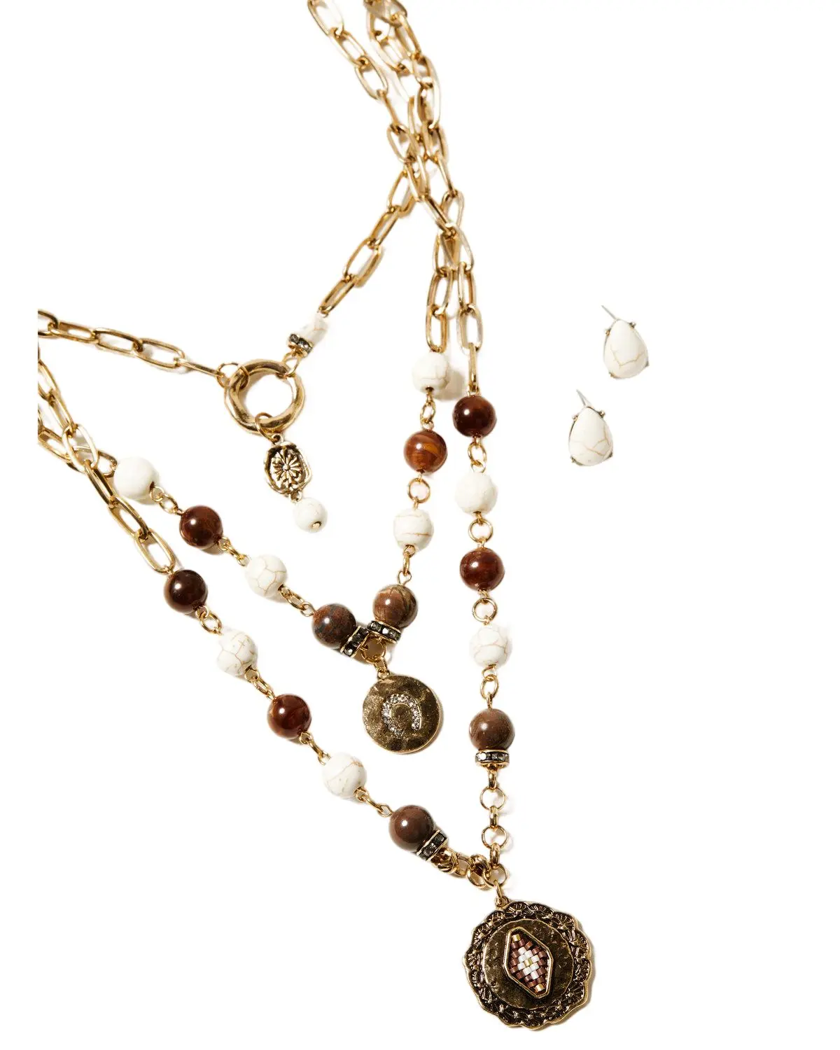 Shyanne Women's Women'S Summer Moon Antique Gold Jewelry Set 3 Piece - Sasu24st1-Gld