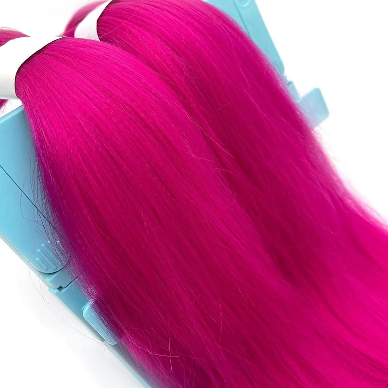 Fashion Pink Braiding Hair Pre Stretched Short Braiding Hair Extensions for Braiding Box Braids Knotless Prestretched Braiding Hair 16 Inch