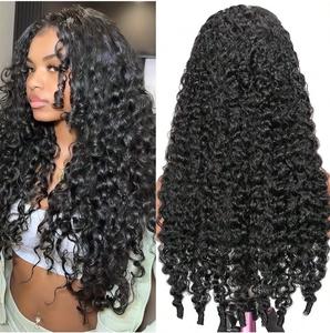 GK Burmese Curly Wig 13x6 HD Lace Front Kinky Curly Wig for Women 220% Pre Plucked with Baby Hair Natural Black Real Human Hair Wig #SummerVibes summerwins Preplucked Wigs Lace Frontal Wig