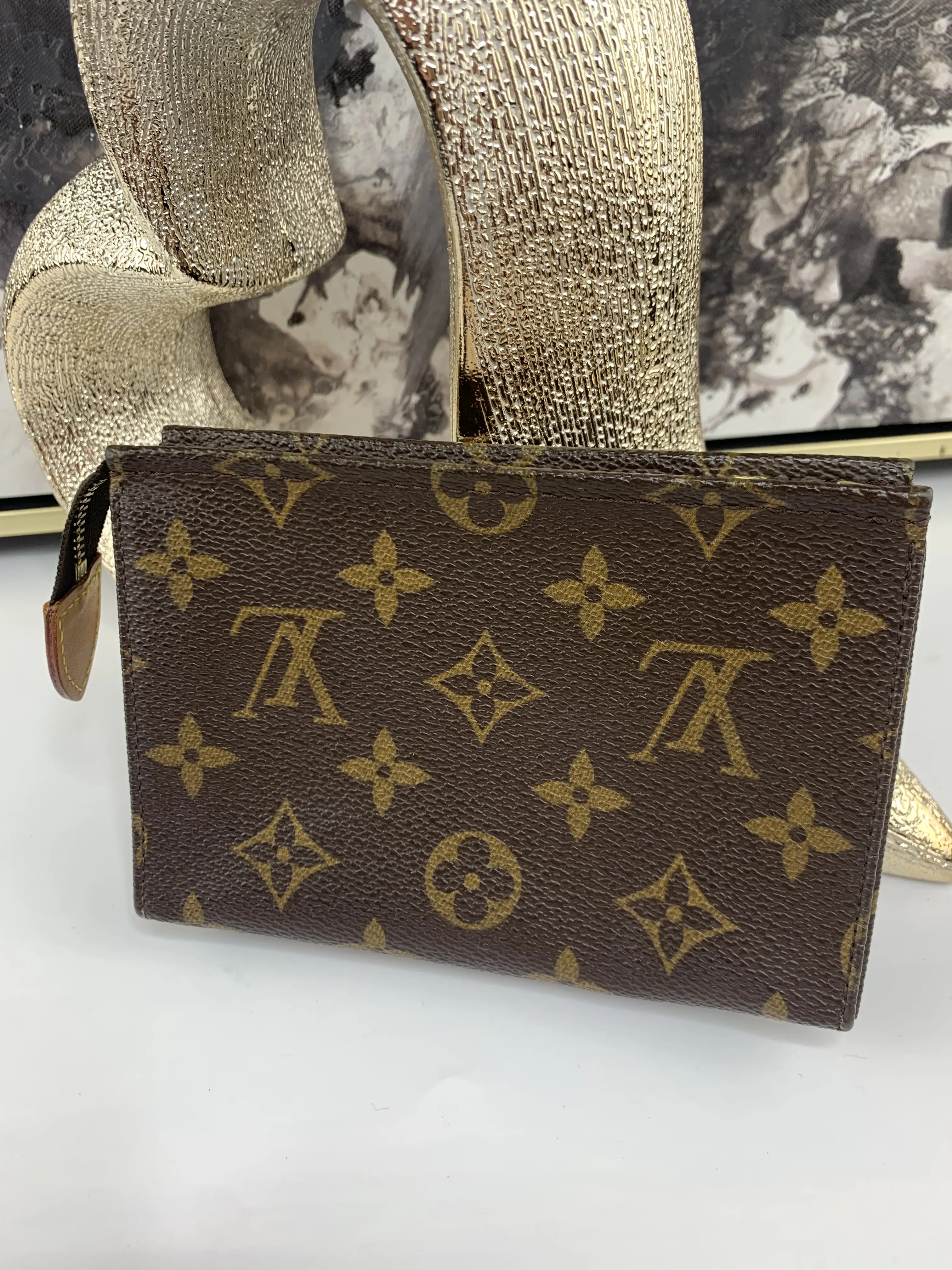 Pre-owned Louis Vuitton canvas Toiletry Bags Toiletry 15 Pouch