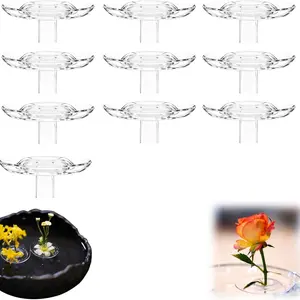 Creative Floating Floral Arrangement Holder, 2026 Innovative Floating Flower Display Stand, Flowers Arrangements Supplies, Clear Acrylic Floating Flower Bowl Stem Holder, for Fish Tanks Table Decor