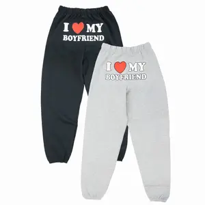 I Love My Boyfriend Sweatpants | Original Seller Heart My Boyfriend Valentine’s Day Gift