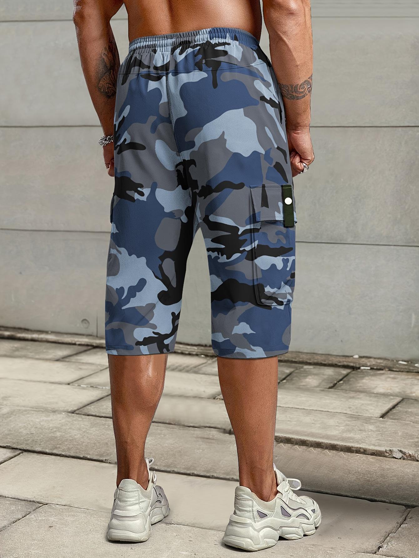 Men's Summer Casual Cargo Shorts - Elastic Drawstring Waist, Multiple Pockets & Letter Patch Design, Regular Fit Mid-Rise Non-Stretch Fabric for Daily Wear & Leisure Activities, Nontransparent Fabric SpringStatements Men's Summer Casual Cargo Shorts - Elastic Drawstring Waist, Multiple Pockets & Letter Patch Design, Regular Fit Mid-Rise Non-Stretch Fabric for Daily Wear & Leisure Activities, Nontransparent Fabric SpringStatements