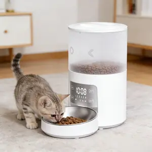 Smart Pet Feeder,  AutomaticFood Dispenser for Cats, dogs, Small PetsIndoor, Timed and quantitative dry food catfeeder kibble, feeding