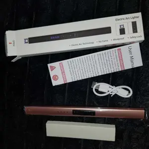 Electric Candle Lighter, Rechargeable USB, A Wonderful Gift. Windproof Lighters for Candle Camping Kitchen BBQ Daily Use Utensils Portable