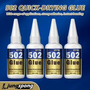 1pc/2pcs/3pcs 502 Strong Fast-Drying Glue, Precision Dropper Included, Quick Adhesion No Residue, Hard Material Repair, Good Seepage