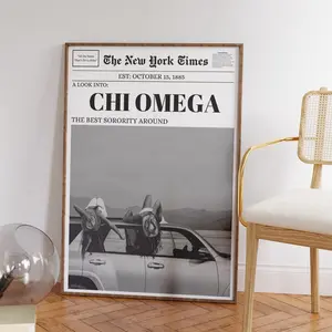 Chi Omega Sorority New York Times Article Poster