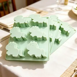 Pony Shaped Silicone Molds for Chocolate and Ice Cubes,Food-Grade Baking Tray for Cookies and Candy, Flexible Non-Stick DIY Mold for Kids Party and Home Kitchen