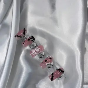 Boo! Handmade Halloween Press On Nails for Nail Art and Nail Care