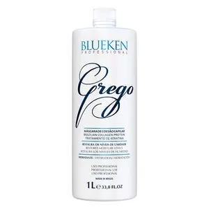 Organic Keratin Hair Smoothing Treatment - "Grego" Greek Yogurt Formula for Frizz-Free Hair (1 Liter)