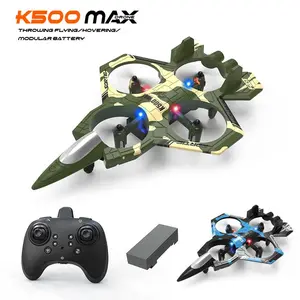 K500 - Green Foam Airplane Special Skill Remote Controlled Drone with Accessories Display Charging Cable and Propellers
