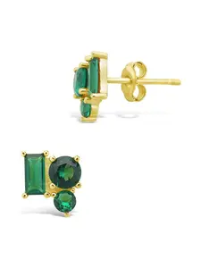 Sterling Silver CZ Cluster Studs