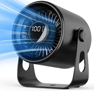 Cooperwin Ultra-Quiet Portable Desk Fan - 100 Speed Settings, Rechargeable 4000mAh Battery, 110° Tilt Adjustable, Compact & Lightweight Design, Ideal for Home, Office & Travel