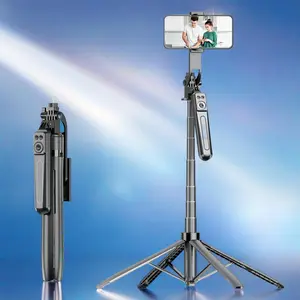 Wireless Selfie Stick, Portable Foldable Tripod with Remote Control, Selfie Accessories for Smartphone Vlog Recording, Cellphone