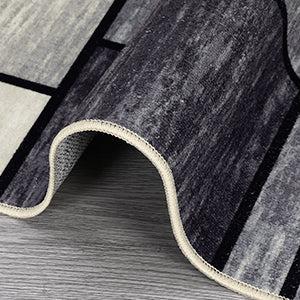 【GARVEE】Washable Rugs - Modern Geometric Non-Slip Area Rugs in Various Sizes (9x12, 8x10, 5x7, 4x6, 2x6) - Soft & Stain Resistant in Grey, Blue/Taupe 【GARVEE】Washable Rugs - Modern Geometric Non-Slip Area Rugs in Various Sizes (9x12, 8x10, 5x7, 4x6, 2x6) - Soft & Stain Resistant in Grey, Blue/Taupe