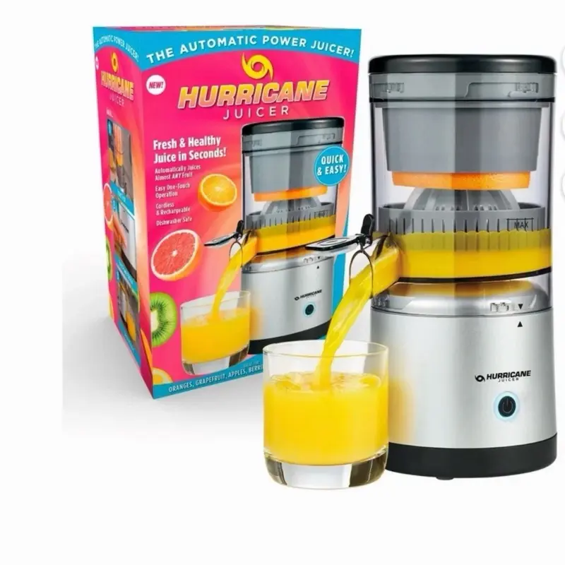 Hurricane Juicer 45 W 220 ml Gray Easy One Touch Cordless & Rechargeable