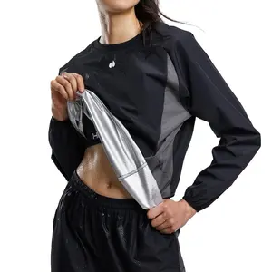 Sauna Suit Women Durable Gym Exercise Workout Sauna Jacket Pants Sweat Suits ActivewearnJVx