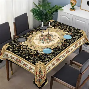 European Palace Style Tablecloth Set, Fabric, Suitable for Dining Tables, Tea Tables, TV Stands, Picnic Mats, Home & Party Use