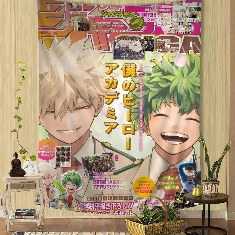 My Hero Academia Kaminari Denki Classic Anime Lightweight Wall Hanging Bohemian Tapestry, Living Room Dorm Home Decor, Fan Gift