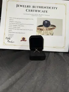 10 kt solid rose gold, Blue Sapphire Ring handmade woman's ring