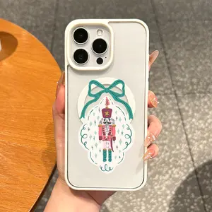 Magnetic Silicone TPU Smartphone Case - Vintage Nutcracker Christmas Ornament Accessory, Waterproof, Shockproof, Aesthetic, Lightweight, Scratch-Resistant for iPhone 17,16 Pro Max,15 Plus,14,13,12,11,XS,XR, Tech Accessories for Protection