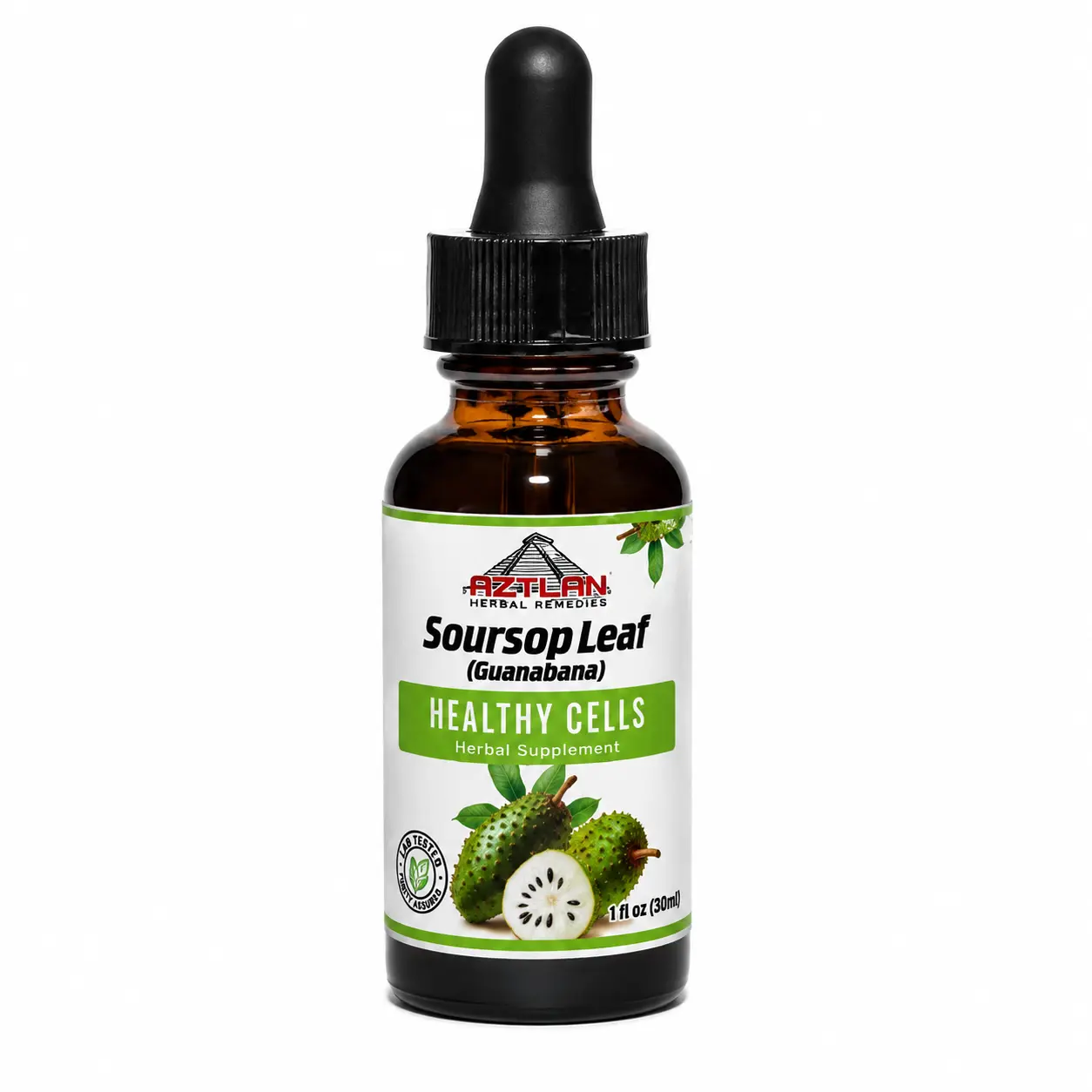 Soursop (Guanabana) Tincture 1oz – Immune Support, Detox, Antioxidant, Herbal Tea Extract