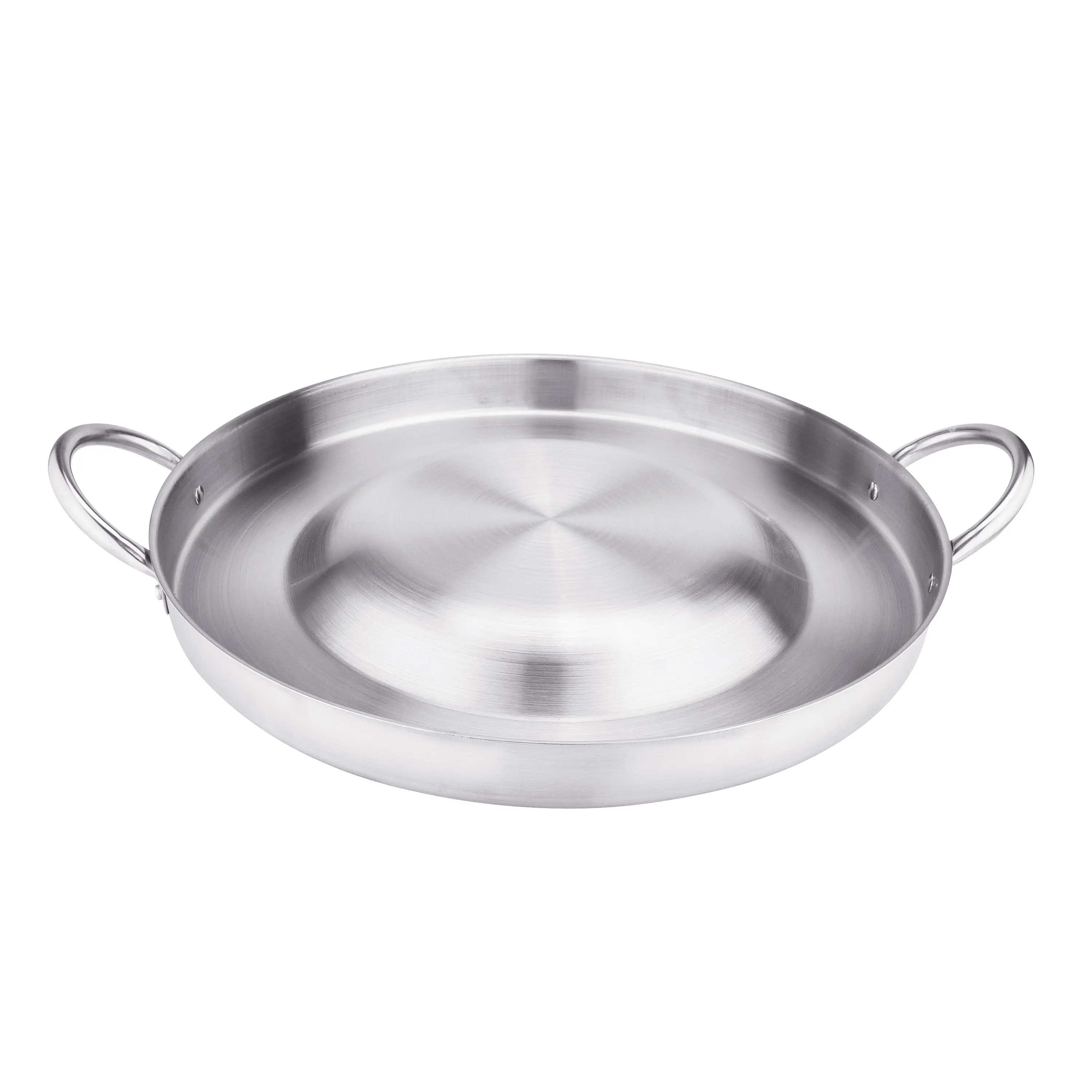 ARC ADVANCED ROYAL CHAMPION 21.25" Sturdy Portable Stainless Steel Convex Comal Cazo Griddle - Mexican Style Wok with Concave Grilling Area, Double Rivet Fixing, Large Cooking Surface, Camp Kitchen Cookware for Taco Tortilla Frying, Camping Oil Cooking