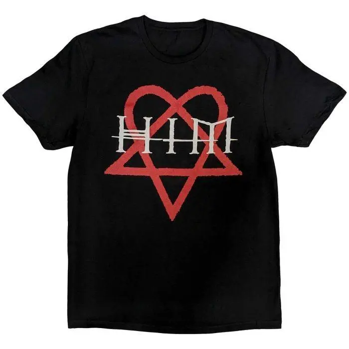 HIM - Heartagram Black Shirt, Retro HIM Band Tee, Gothic Metal Graphic T-Shirt, Unisex Streetwear