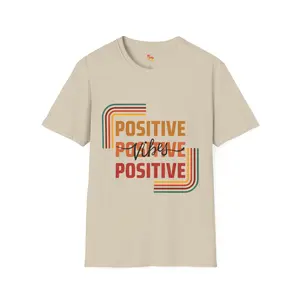 Positive Vibes Unisex Retro Softstyle T-Shirt