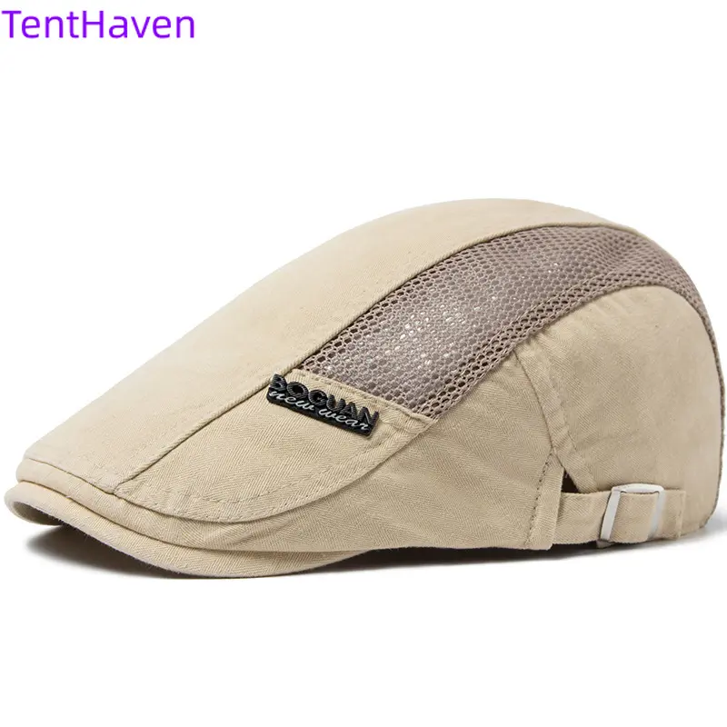 Men's Retro Duckbill Sunshade Hat - Breathable Cotton Mesh, Lightweight Summer Cap for Daily Casual Wear, Outdoor Beach Activities, Retro Look, Middle-Aged, Duck Bill Tip, Style, Beachwear, Elderly, No, Uv Protection, Beach Hat, Duck Tongue Hat