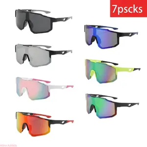 7 Pack Photochromic Polarized Cycling Goggles for Mountain Climbing with Colorful Mirror Windproof UV400 Outdoor Sports Biking US Design outdoorfun